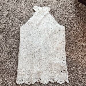 Elegant White Lace Dress